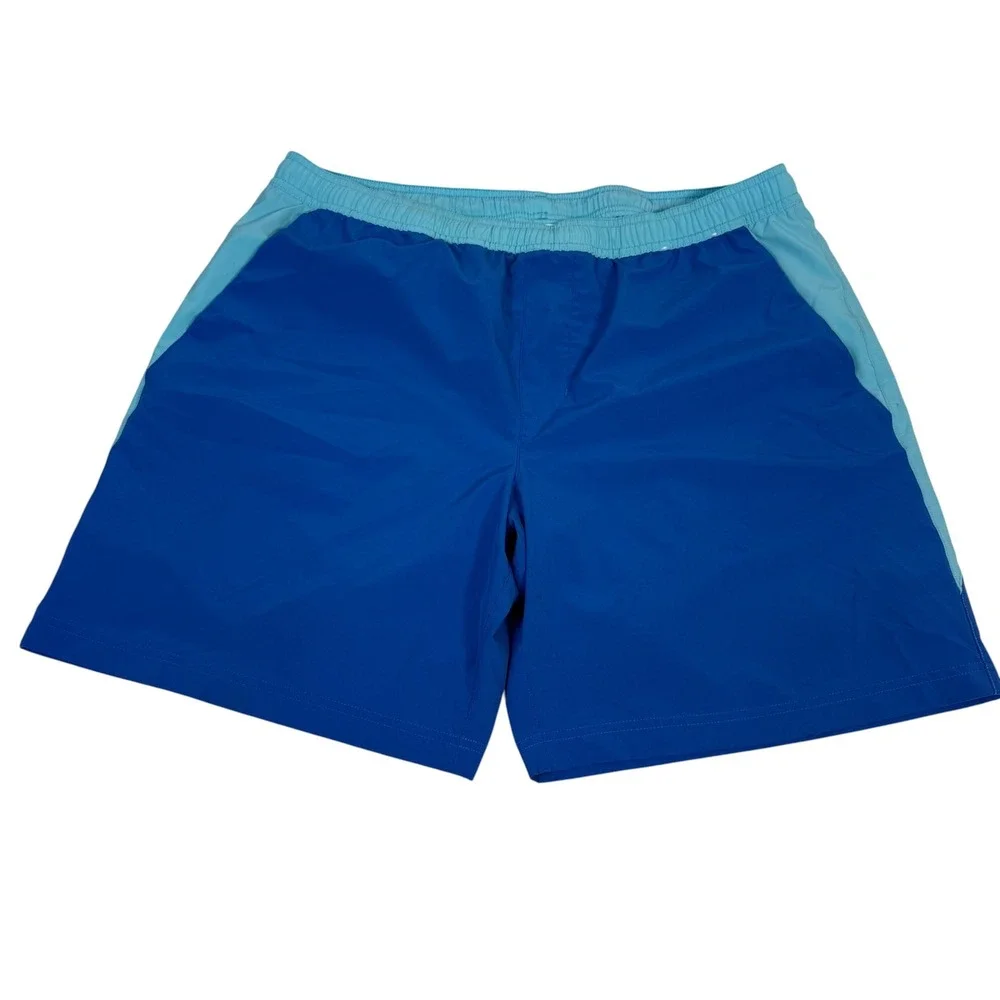 Chubbies Mens Blue Colorblock 7 Inch‎ Inseam Swim Trunks XL